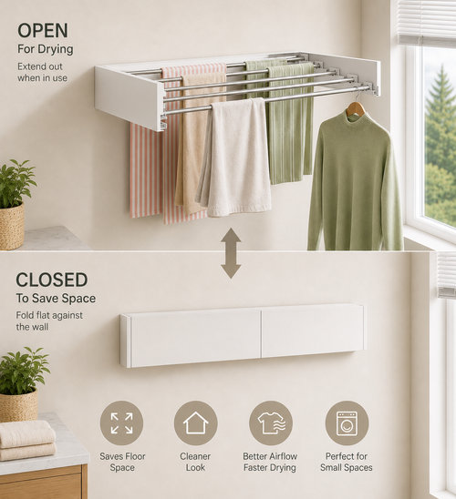 EcoBee™ Wall-Mounted Clothing Rack